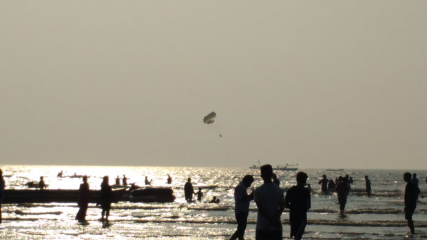 Parasailing at Alibaug Beach